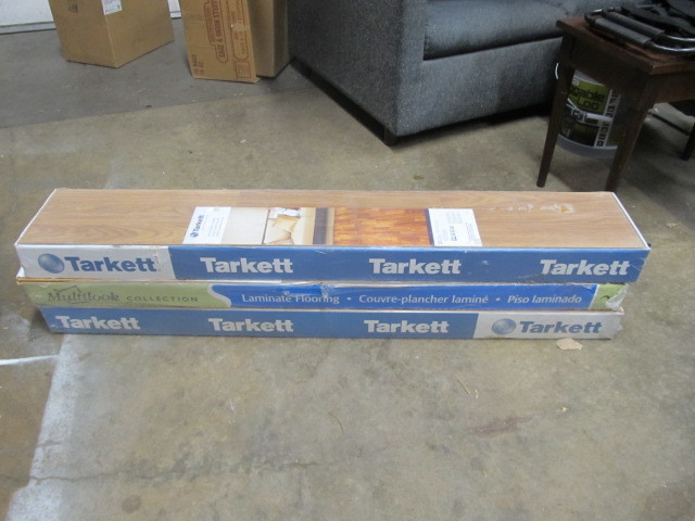lot 31 image: 3 Unopened Boxes of Laminate Wood Flooring