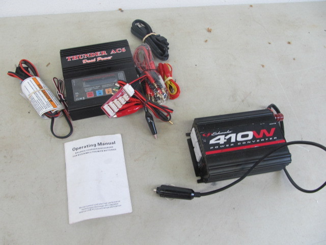 lot 60 image: Thunder AC6 Charger & Schumacher Power Converter