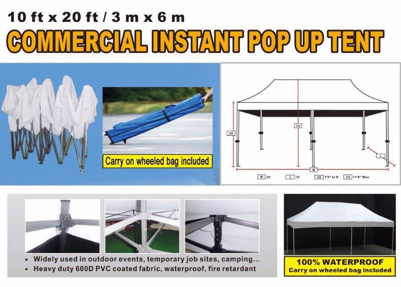 10 x 20 Pop Up Tent