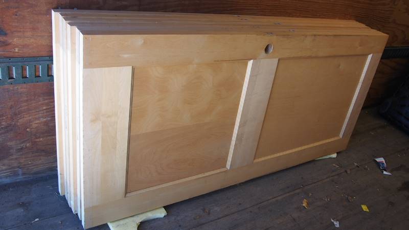 lot 11 image: 6-2 Panel Solid Wood Doors
