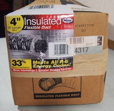 lot 48 image: 25ft  4 Insulated Flexible Duct