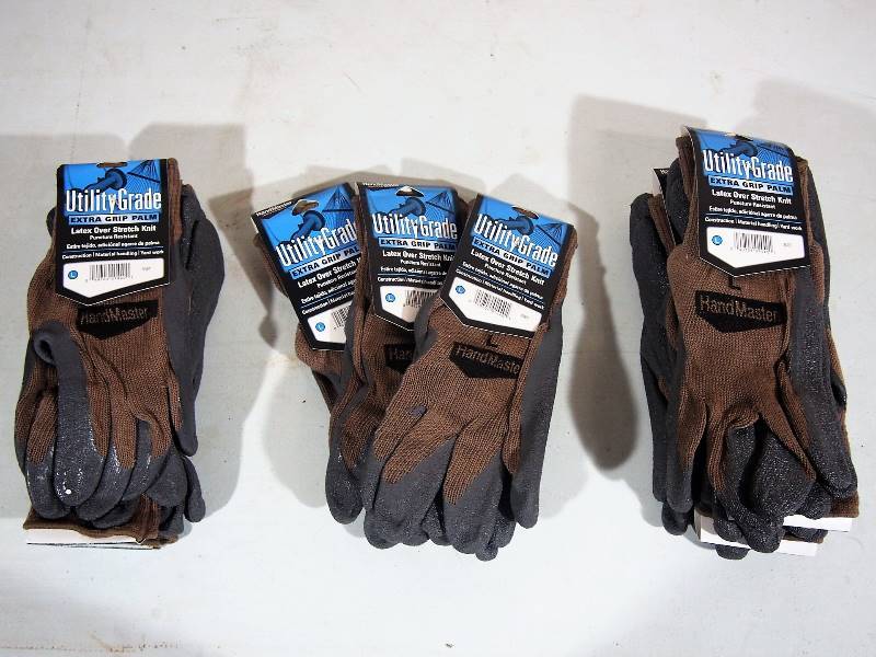 lot 116 image: 1 Dozen NEW Utility Grade Work Gloves