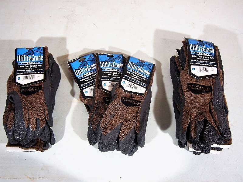 lot 117 image: 1 Dozen NEW Utility Grade Work Gloves