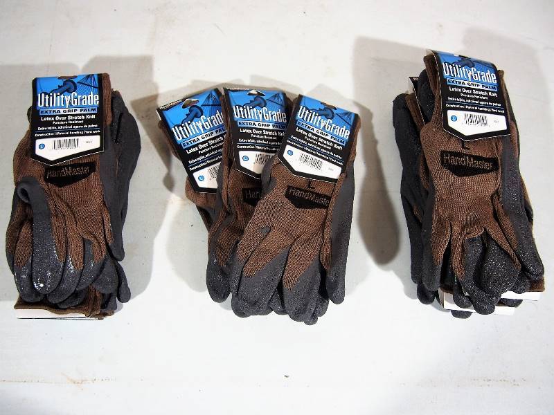 lot 118 image: 1 Dozen NEW Utility Grade Work Gloves