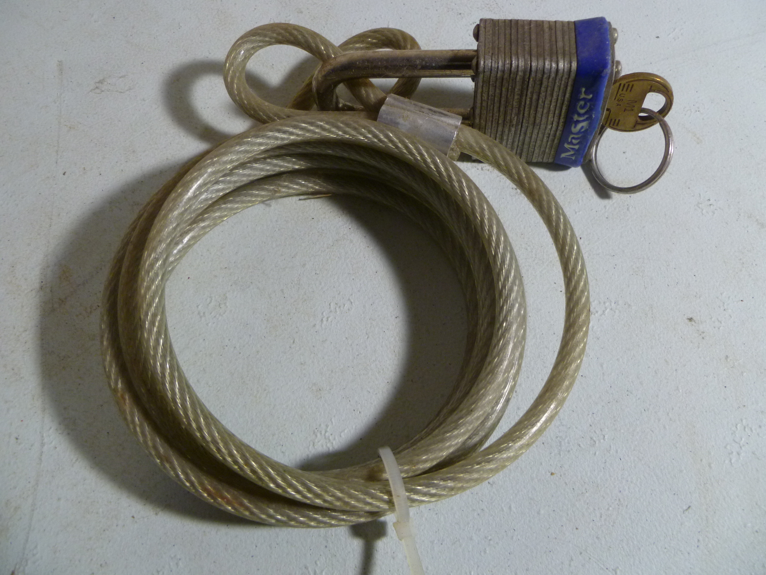 lot 75 image: 2 Steel Cable Locks