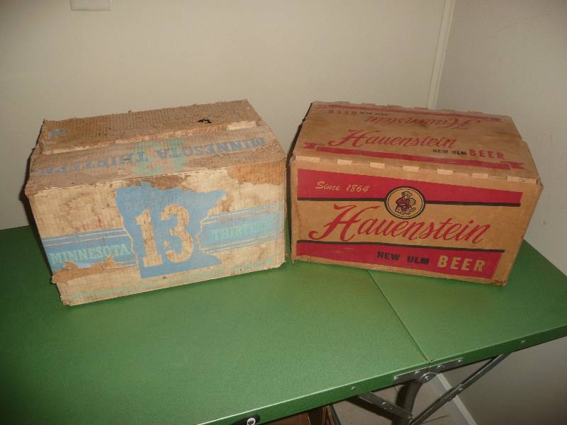 Very Rare Beer Group - Hauenstein Case & Bottles, MN 13 Case & Bottles & Grain Belt Beer Bottles - All Vintage