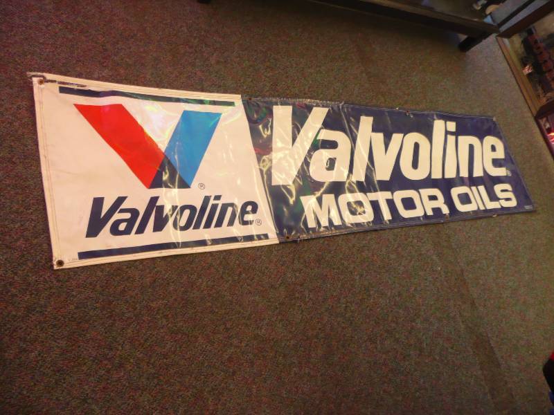 Vintage Original Valvoline Shop Banner - 95wide 24high
