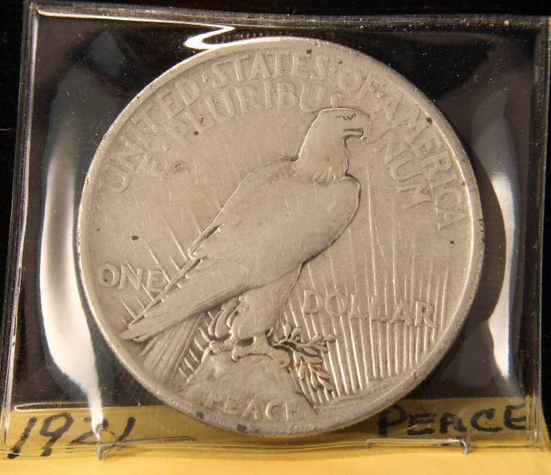 1921 PEACE SILVER DOLLAR (SEMI KEY-DATE)