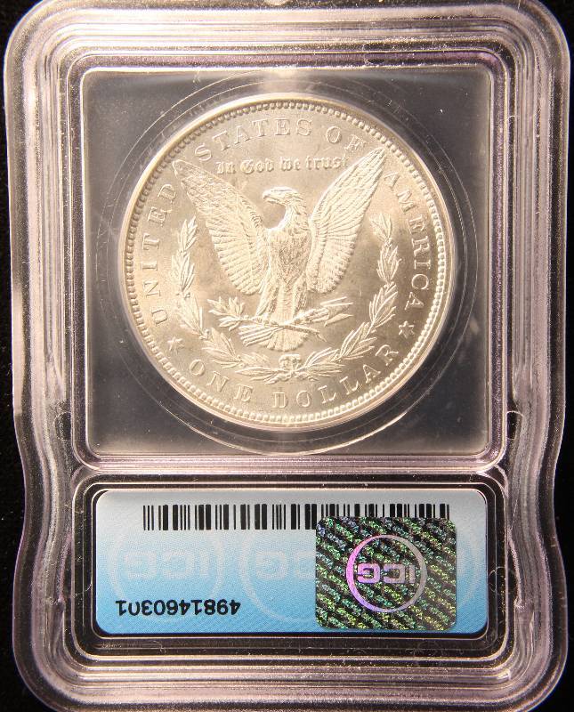 1883 MORGAN SILVER DOLLAR MS65 ICG