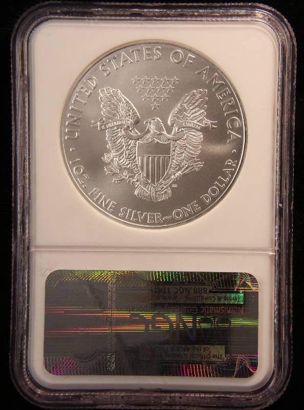2009 AMERICAN SILVER EAGLE .999 FINE SILVER 1 TROY Oz. NGC MS69