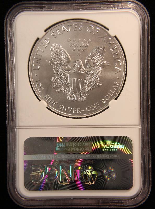 2016 AMERICAN SILVER EAGLE 1 TROY OZ. .999 FINE SILVER MS70 NGC 30TH ANNIVERSARY