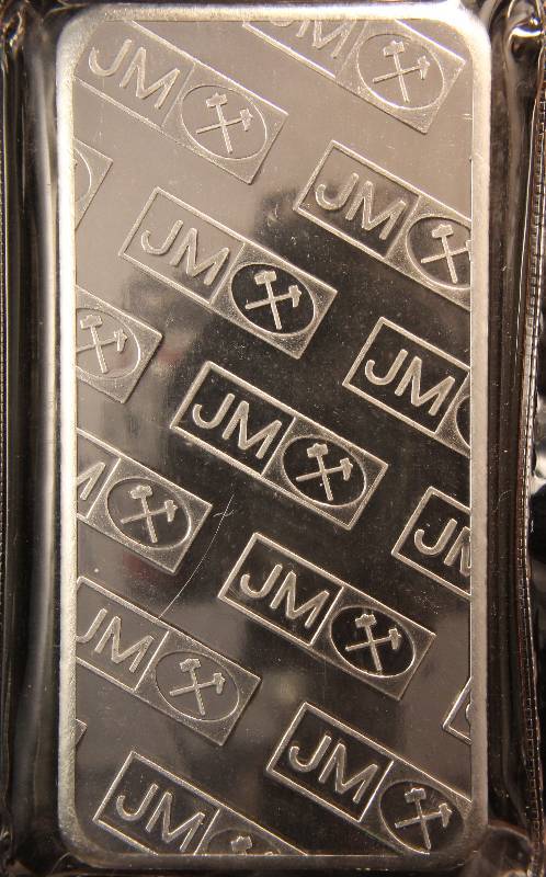 10 TROY OZ. .999 FINE SILVER JOHNSON MATTHEY SEALED