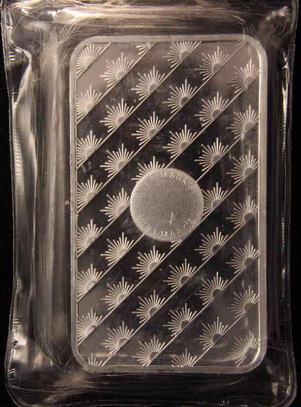 5 TROY Oz. .999 FINE SILVER BAR SUNSHINE MINTING SEALED