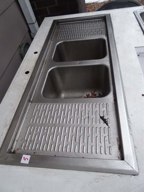 48 x 20 NSF drop in sink. Side drai...