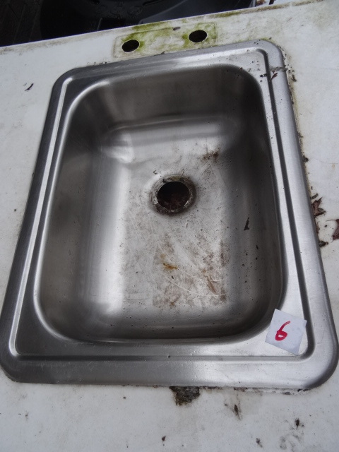 Single drop in hand wash sink...