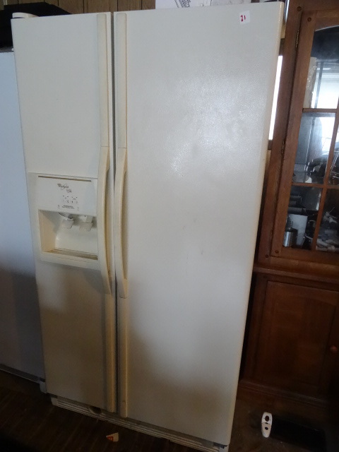 2001 whirlpool side by side refrigerator