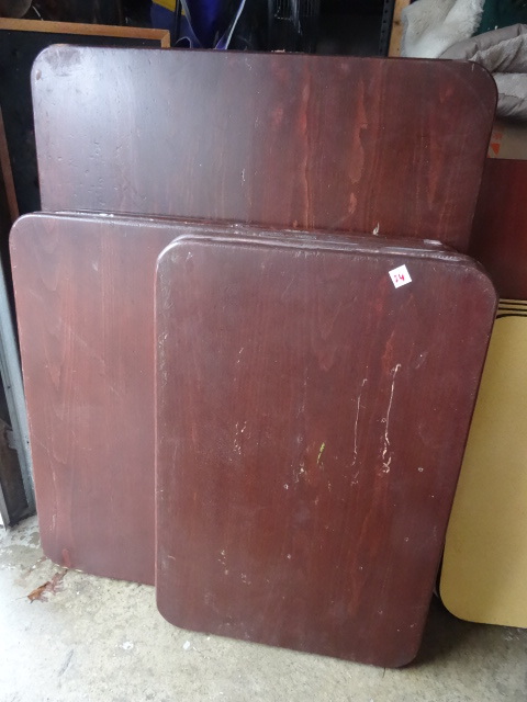 Solid wood table tops. No bases. 5 ...