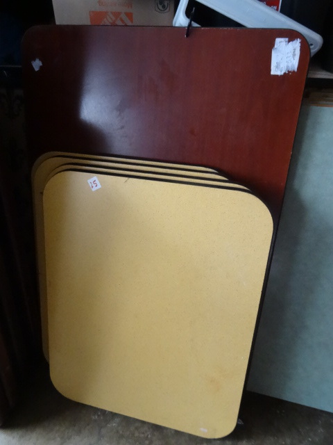 6 table tops. No bases. 24 x 30. Qt...