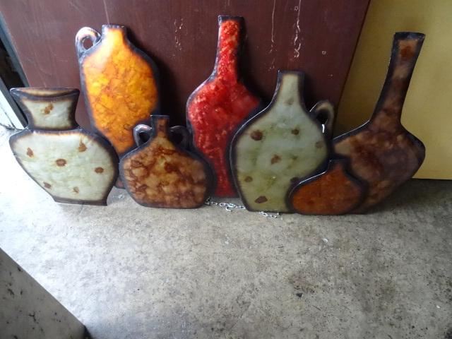 48 x 24 wall hanging metal art. Rol...
