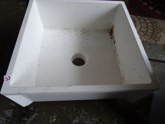 New mop sink. 24 x 24...