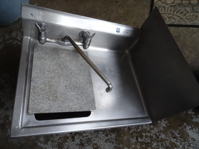 NSF sink. Side and back splash. 24 ...