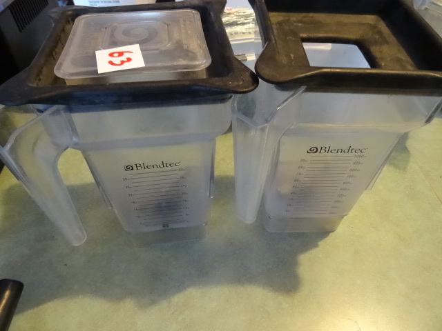 2 blendtec mixer pitchers. NSF...