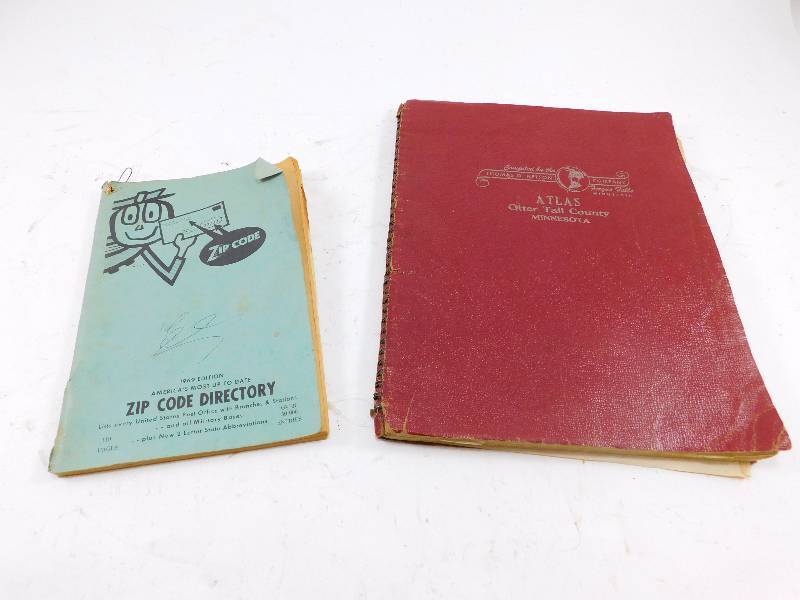 lot 74 image: Vintage 60s Zip Code Directory and Atlas of Otter Tail County, MN