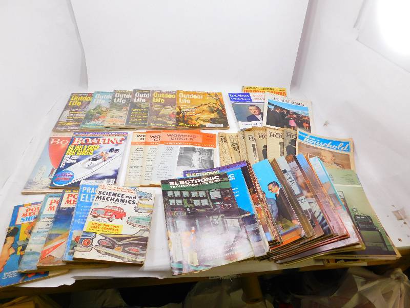 lot 75 image: Lot of Vintage Magazines from the 50s, 60s, and 70s
