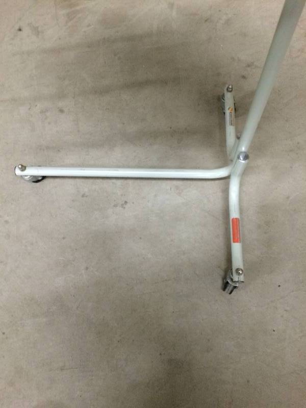 lot 41 image: Medical Systems Height Adjustable Medical Surgical Instrument Stand Tray Stainless Plus Tray Is Removable - Very Expensive Even When Purchased Used - Super Condition