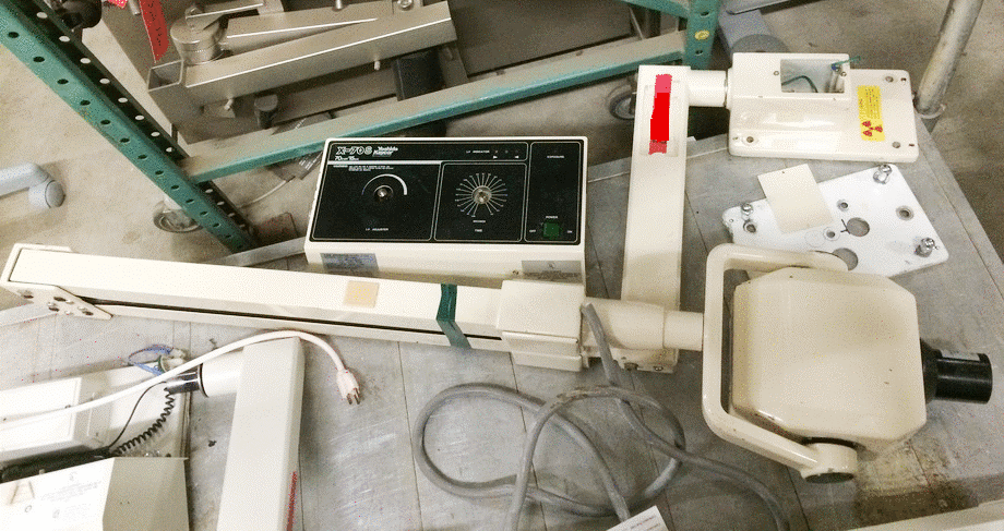 lot 67 image: WOW Retails Used $1500 Yoshida Kaycor Wall Mounted Intraoral Dental X-Ray Model X-70S Apparatus Tube Head Arm & Wall Mount - Worked When It Was Recently Removed