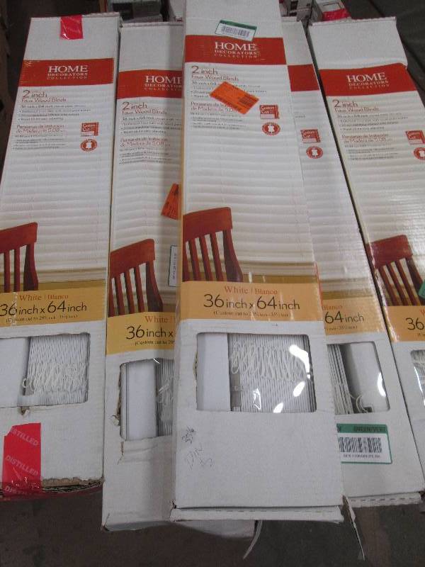 5 home decorators 36x64  2 white...