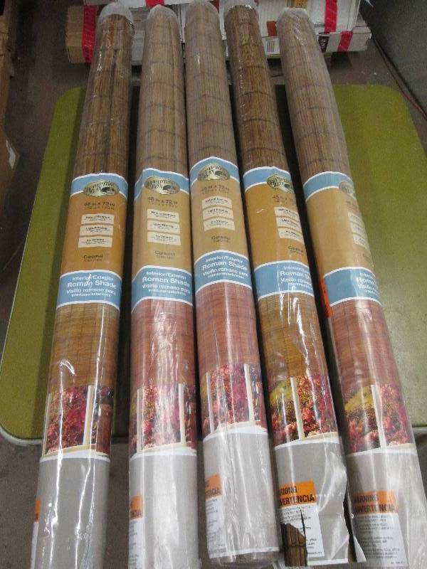 5 hampton bay 48x72 roman shades ...