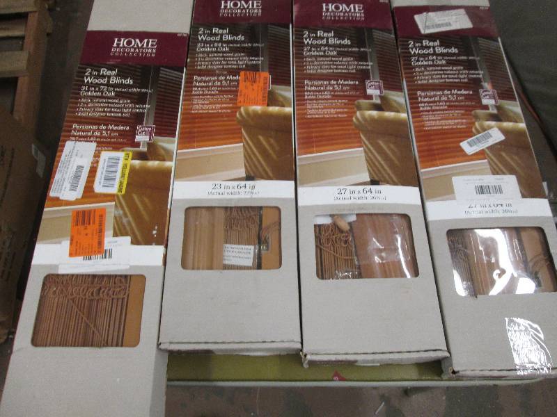 4 home decorators real wood blinds ...