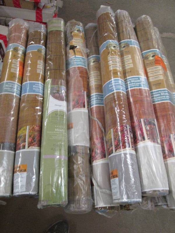 11 hampton bay natural roman shades...