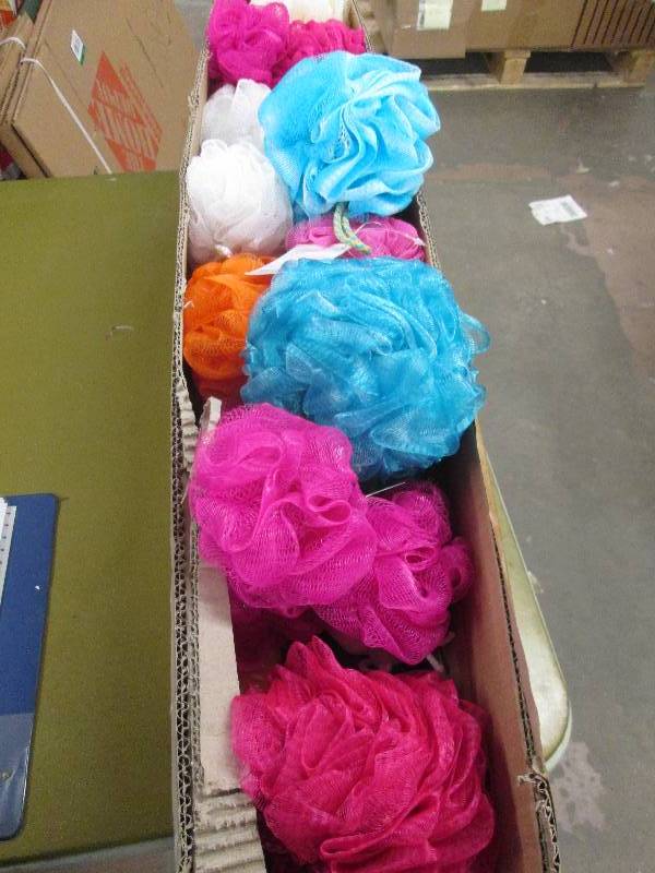 50 new bath scrubbys ...