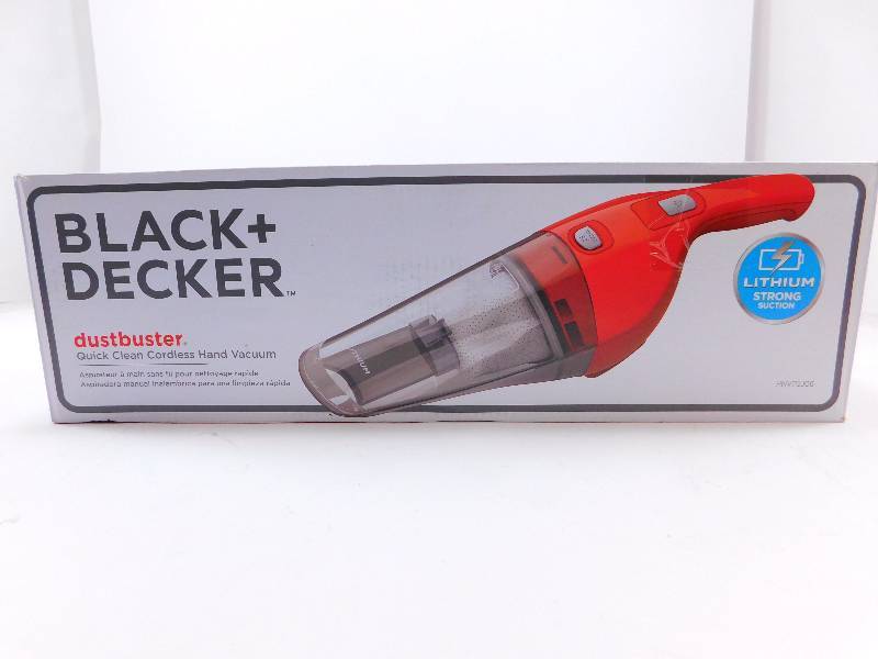 lot 12 image: Black and Decker Compact Lithium 2Ah Cordless Hand Vacuum Dustbuster