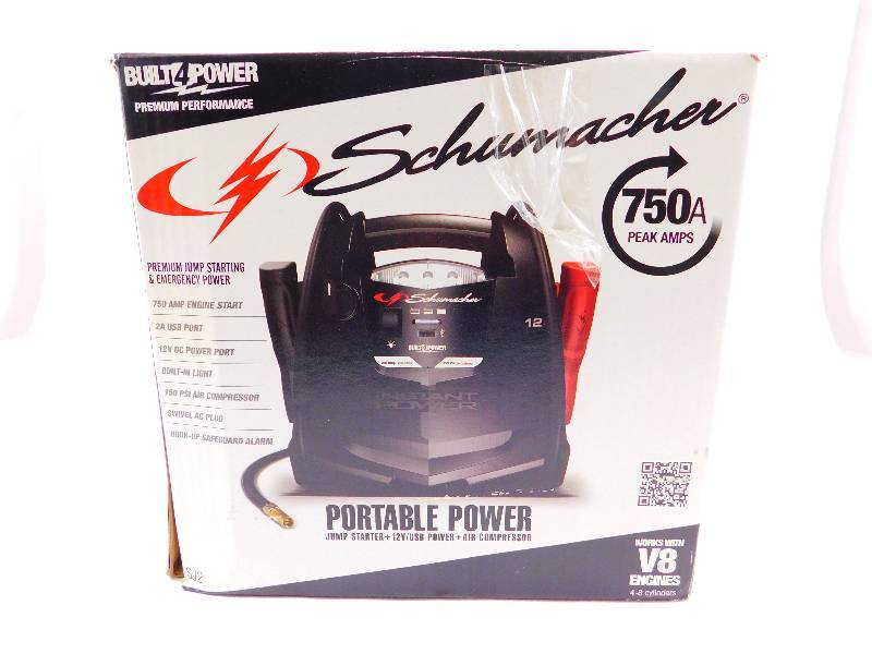 lot 28 image: Schumacher Portable Power Jump Starter - 750 Peak Amps