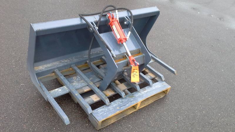 60 Single Grappler Bucket (Skid Steer Attachment)