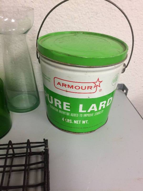 lot 29 image: Vintage Tea Pot, Pure Lard Tin and More
