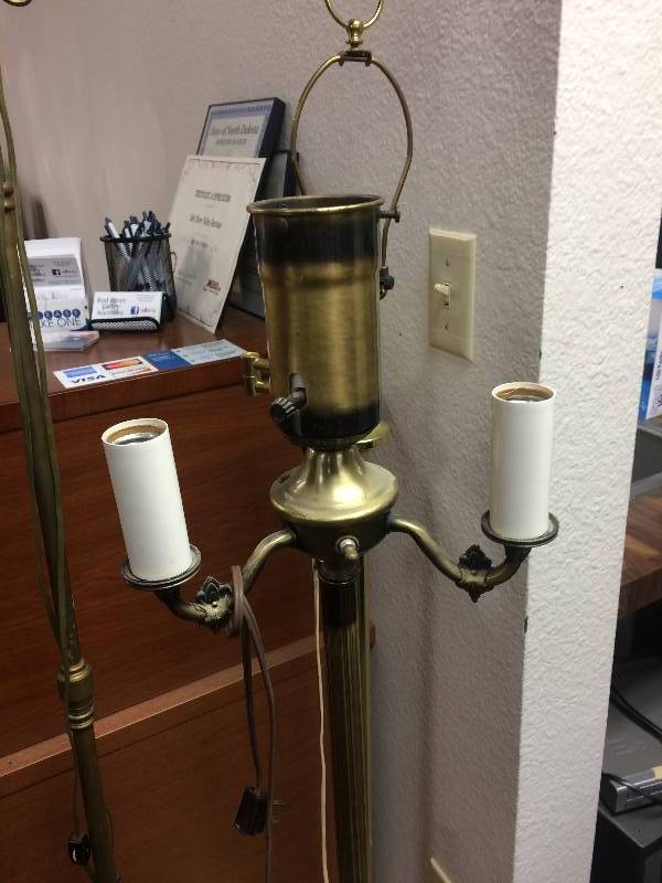 lot 52 image: VintageAntique Assorted Floor Lamps
