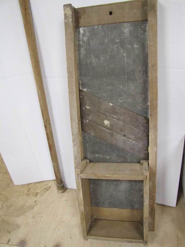 lot 11 image: Cabbage Cutter  & Wood Cane
