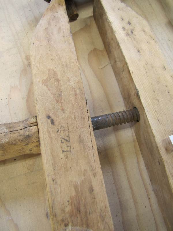 lot 65 image: Wooden Clamps