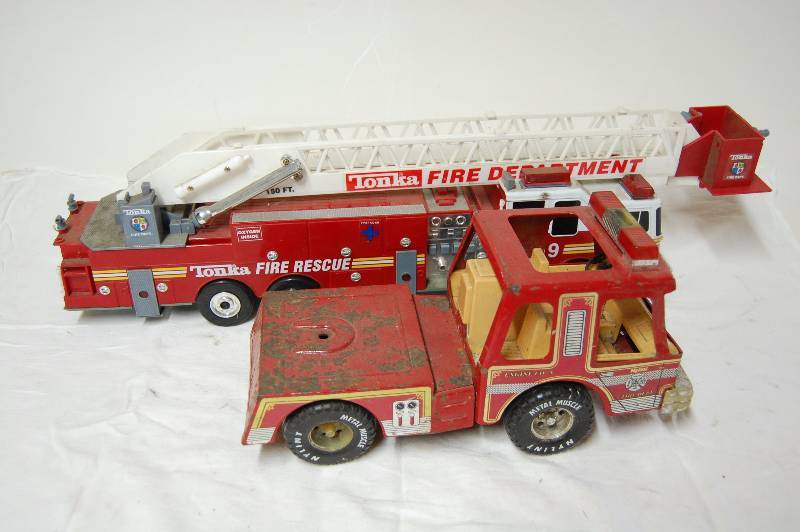 Toy Fire Truck and Fire Truck Rig