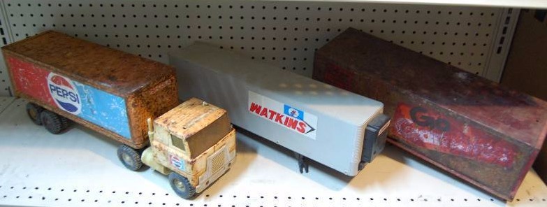 Toy Semi Truck and Trailers