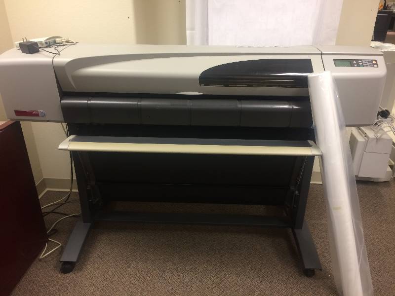 lot 2 image: HP DesignJet 500 PlotterPrinter