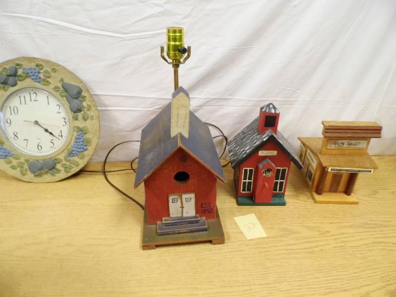 Old Buildings - Lamp - Clock