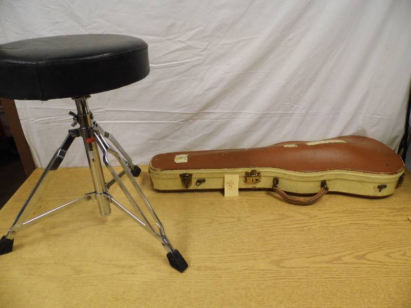 Violin w Case - Drum Stool