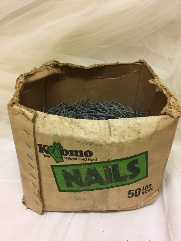 lot 20 image: Building Surplus, Lot of Exterior Galvanized Casing Nails