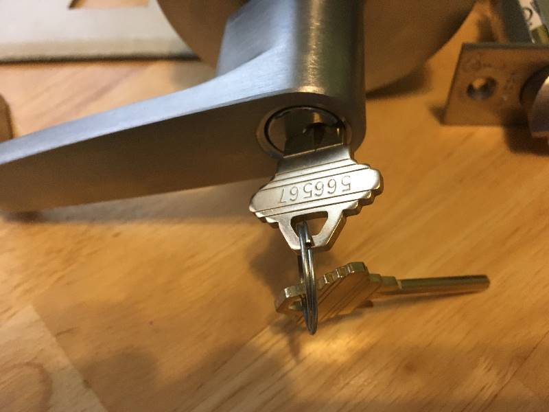 lot 38 image: Exterior Door Lock with Key