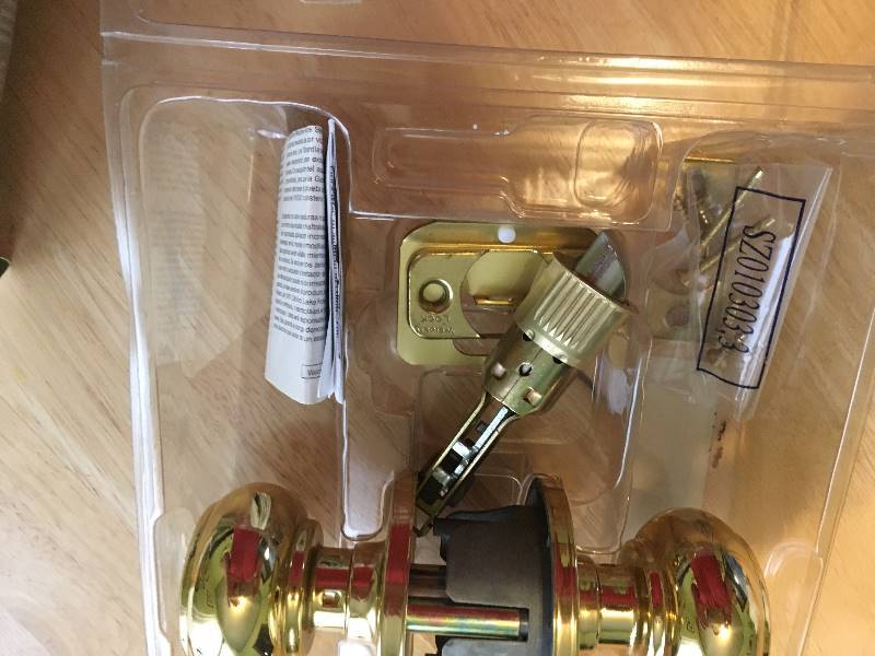 lot 43 image: Weiser, Hall and Closet, Gold Door Handles